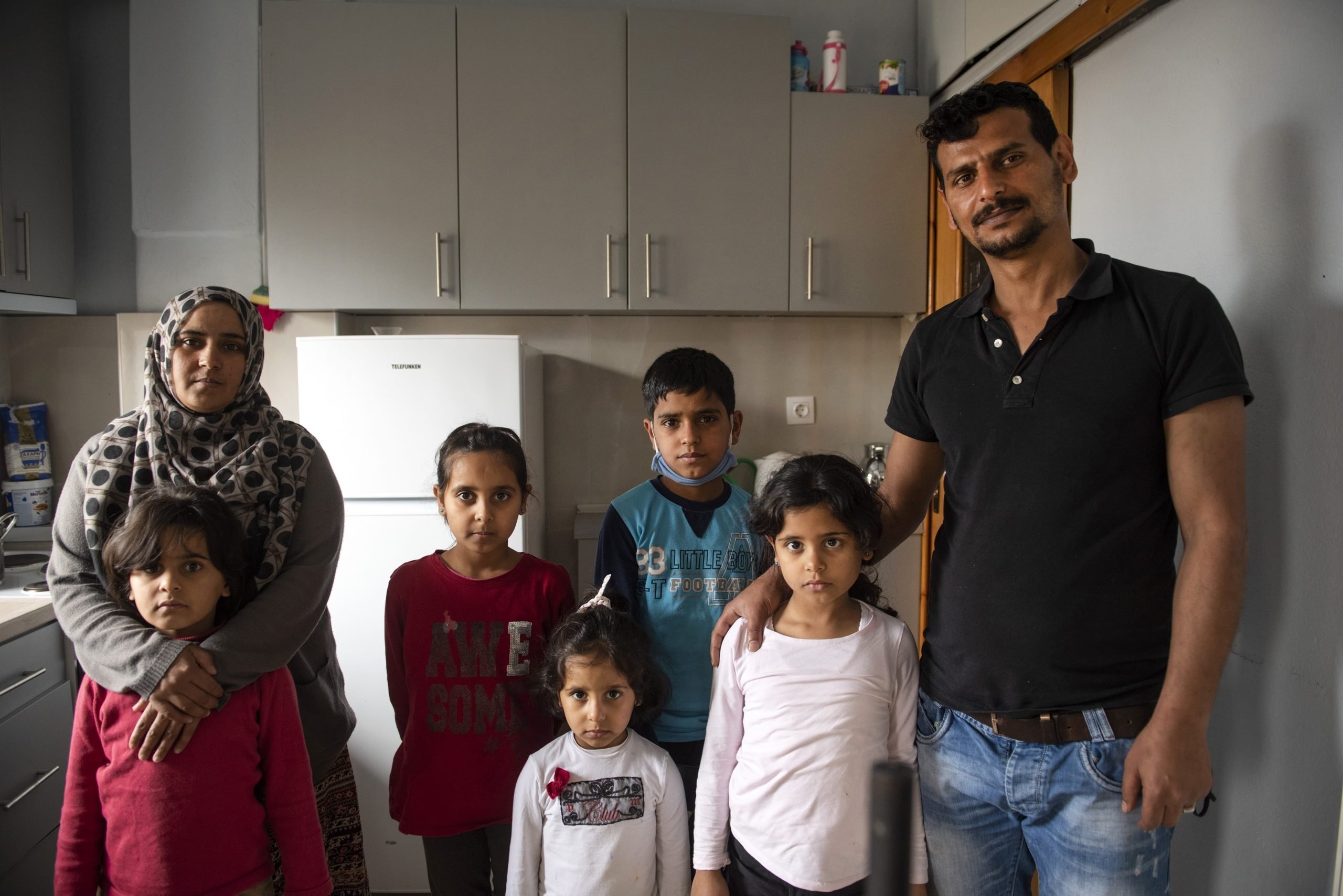 Large Syrian Family In Living Room