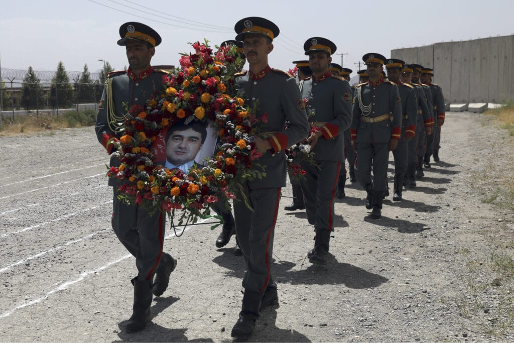 Afghan honor guard