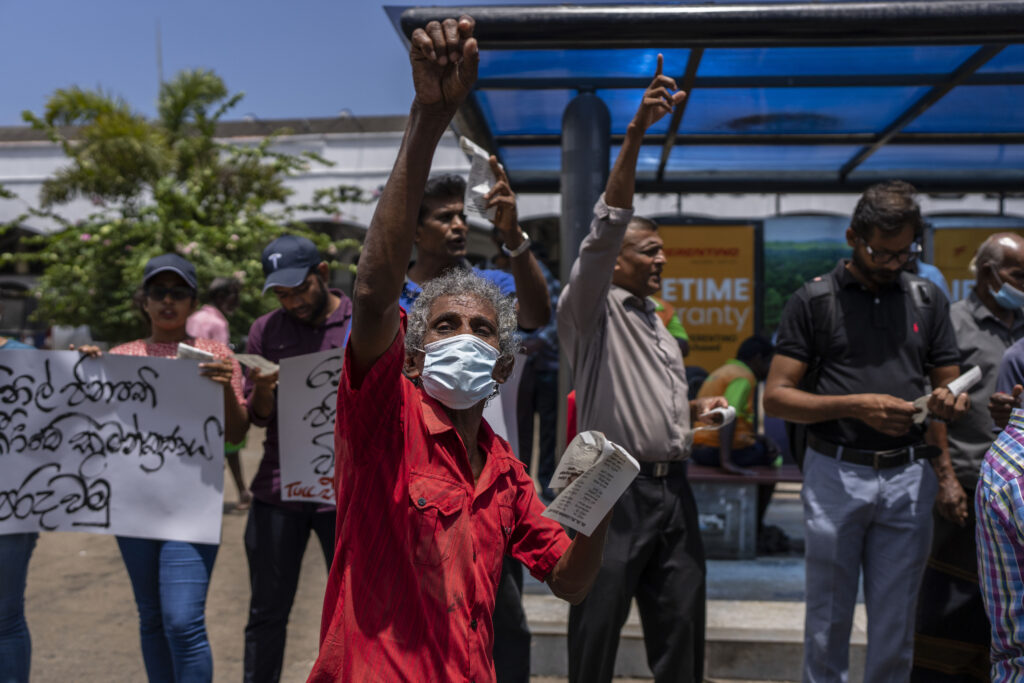 Sri Lanka acting president declares emergency amid protests