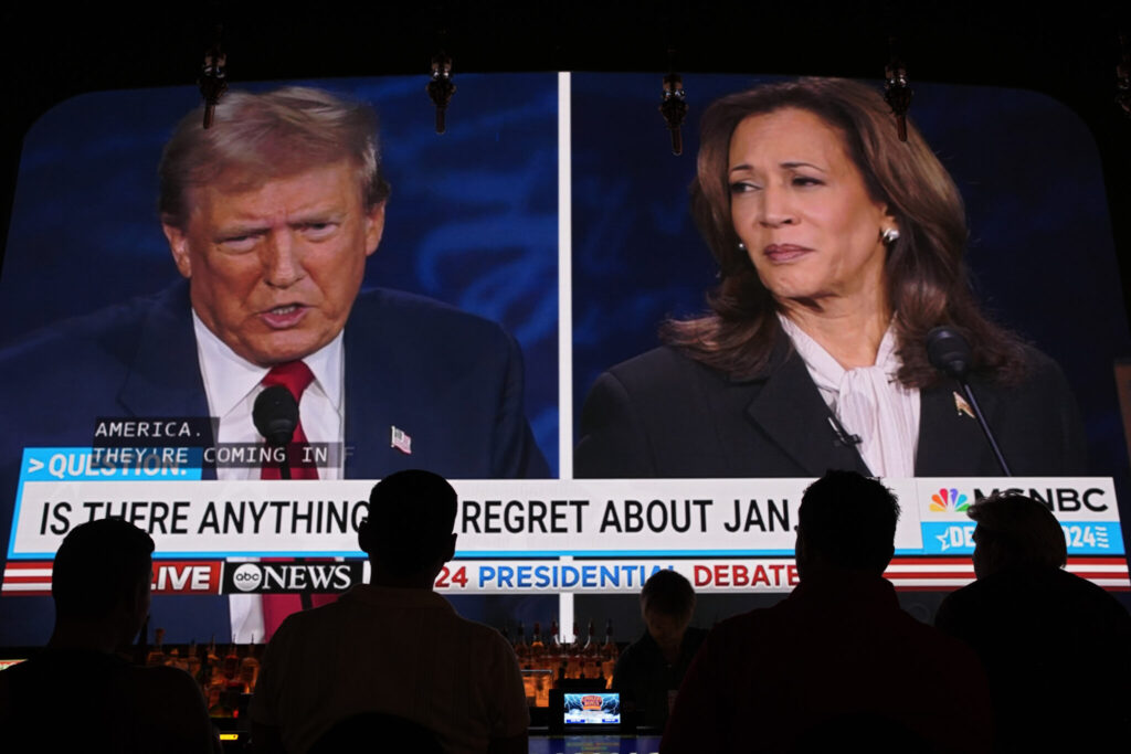 Trump and Harris