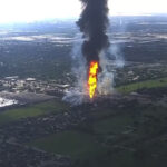 Massive Pipeline Fire Erupts Near Houston, Evacuations Ordered