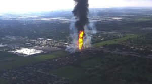 Massive Pipeline Fire Erupts Near Houston, Evacuations Ordered