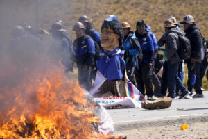 Pro-Evo Morales March Clashes with Counterprotesters in Bolivia