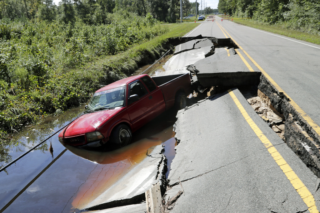 Record Rainfall Causes 1,000-Year Flood in North Carolina