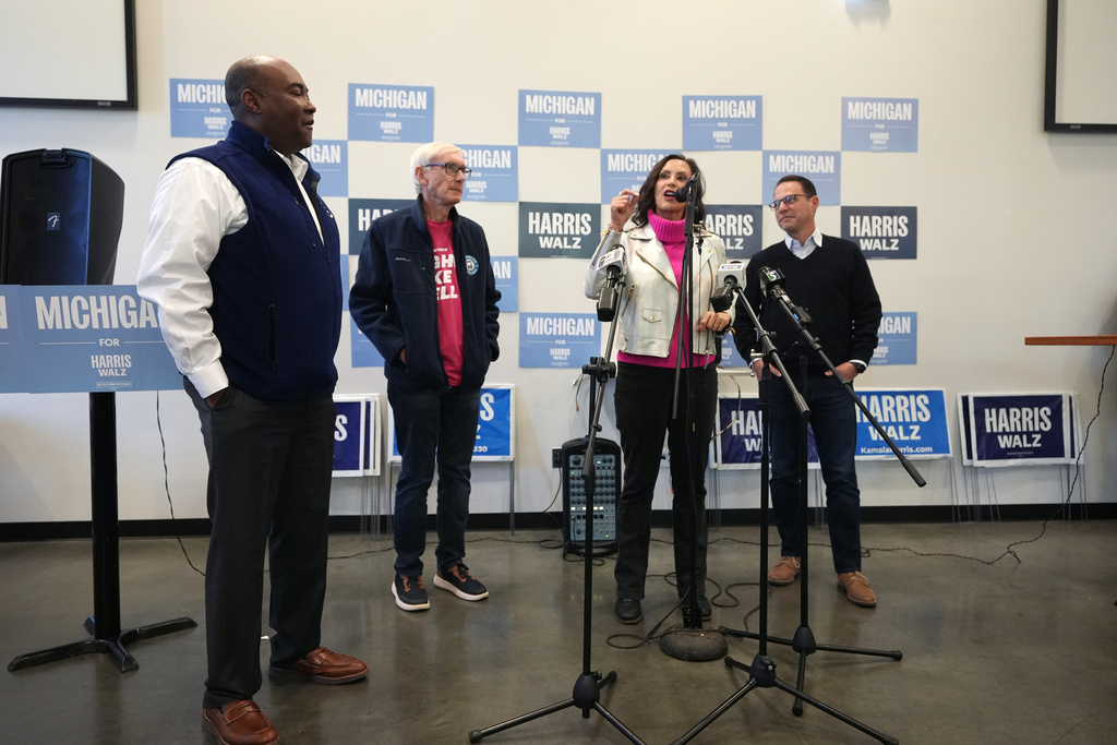 Democratic Governors Rally for Harris in Crucial Blue Wall States