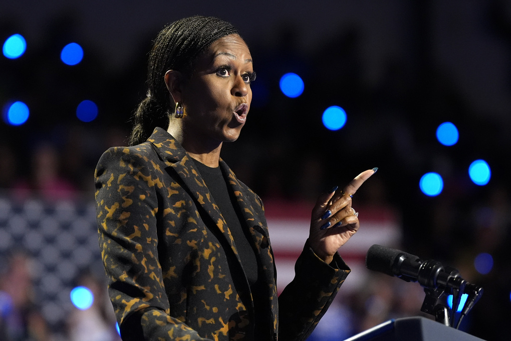 Michelle Obama’s Ardent Plea for Harris Sparks Rally in Michigan