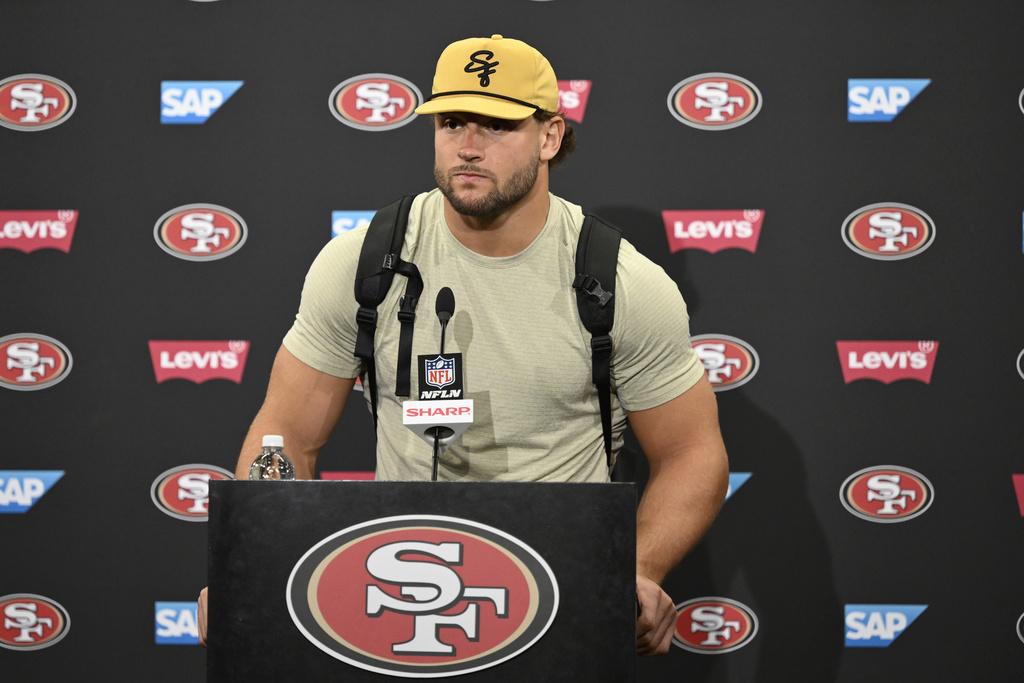 49ers' Nick Bosa Fined for Pro-Trump Hat