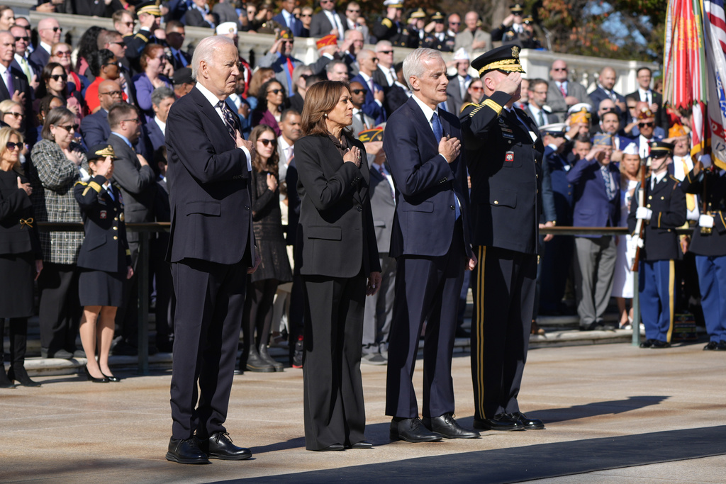 Biden and Harris Honor Veterans at Arlington Ceremony