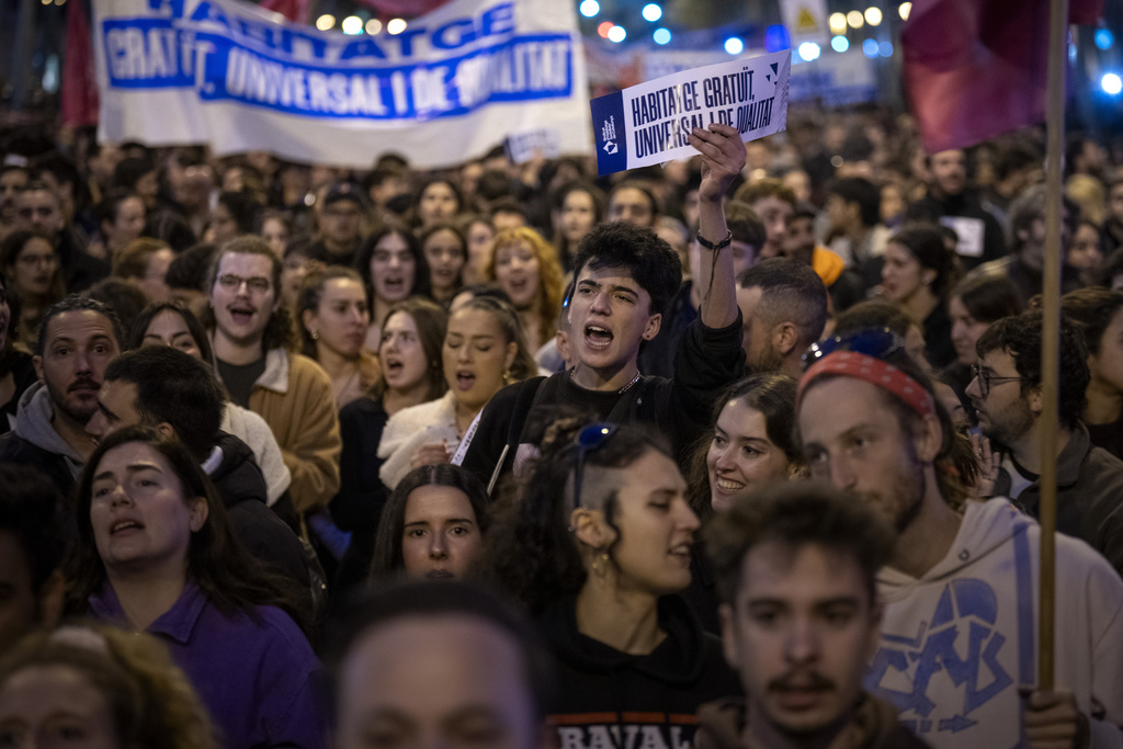 Housing Crisis Sparks Mass Protests in Barcelona Streets