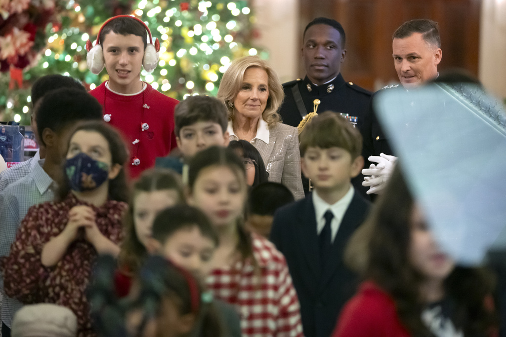 Jill Biden Joins Marine Corps Toys for Tots Campaign