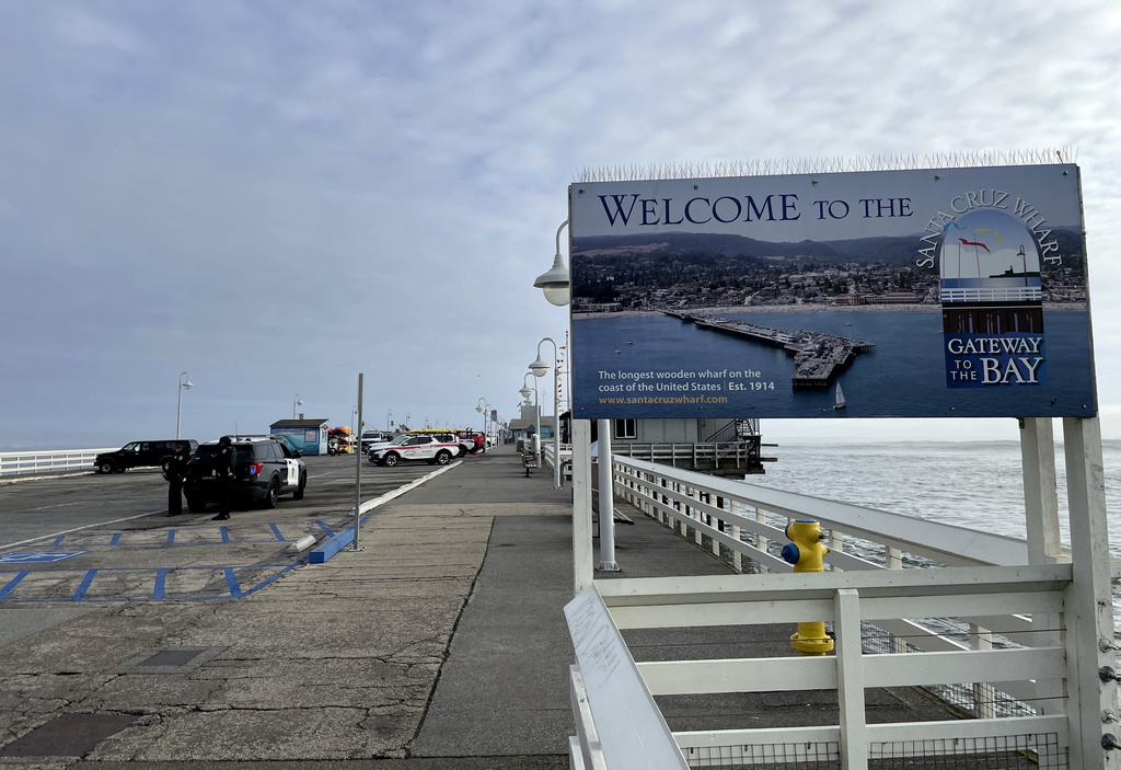 California Pier Collapses Amid Storm, Rescues Underway