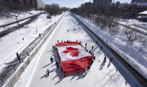 Canada Marks 60 Years of Flag with Patriotic Display