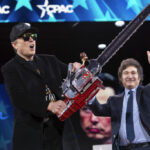 Elon Musk Wields Chainsaw, Slams Democrats at CPAC Event