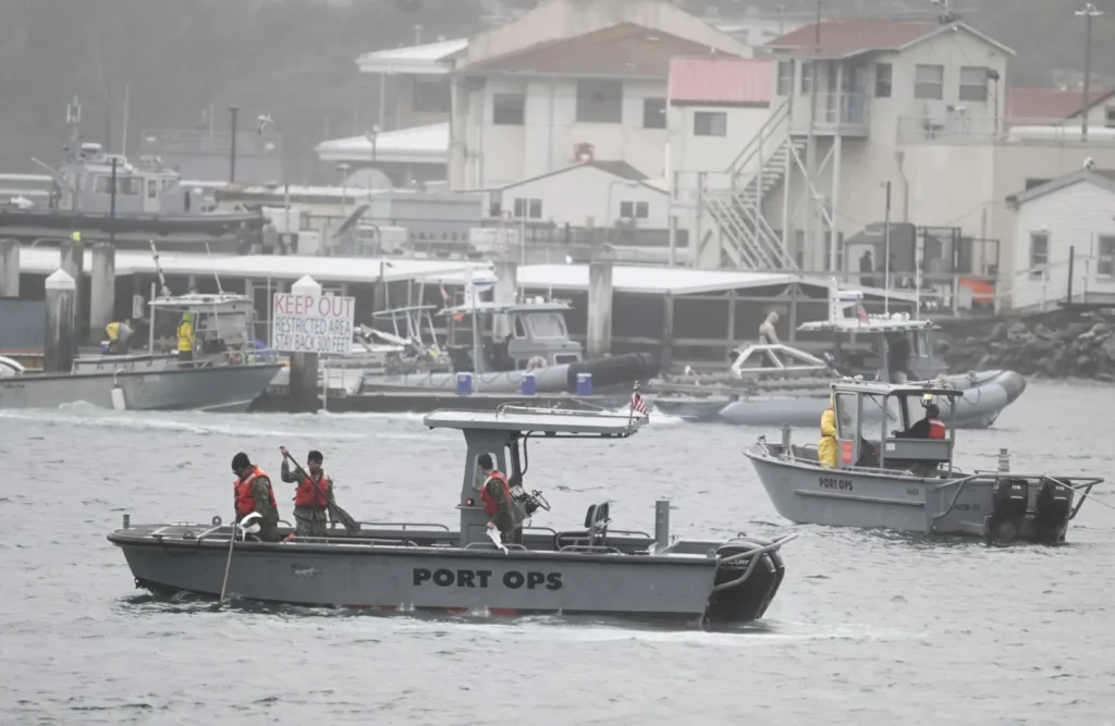 Navy Jet Crashes in San Diego Bay, Pilots Eject Safely