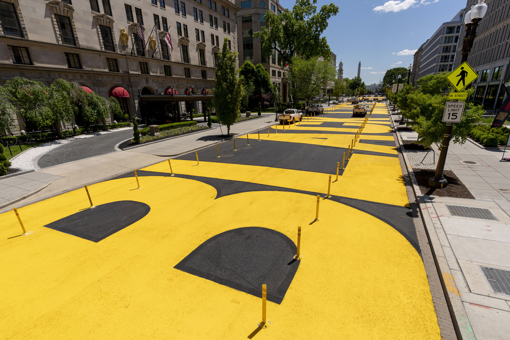 D.C. Takes Down BLM Street Painting Amid Political Tensions