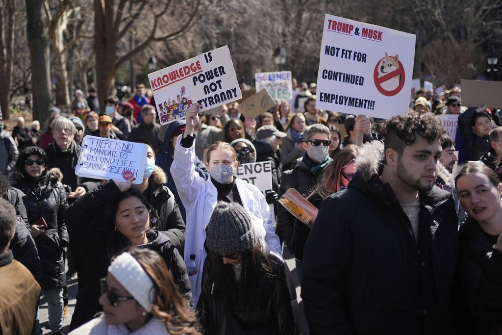 Scientists Rally Nationwide Against Trump’s Cuts to Research