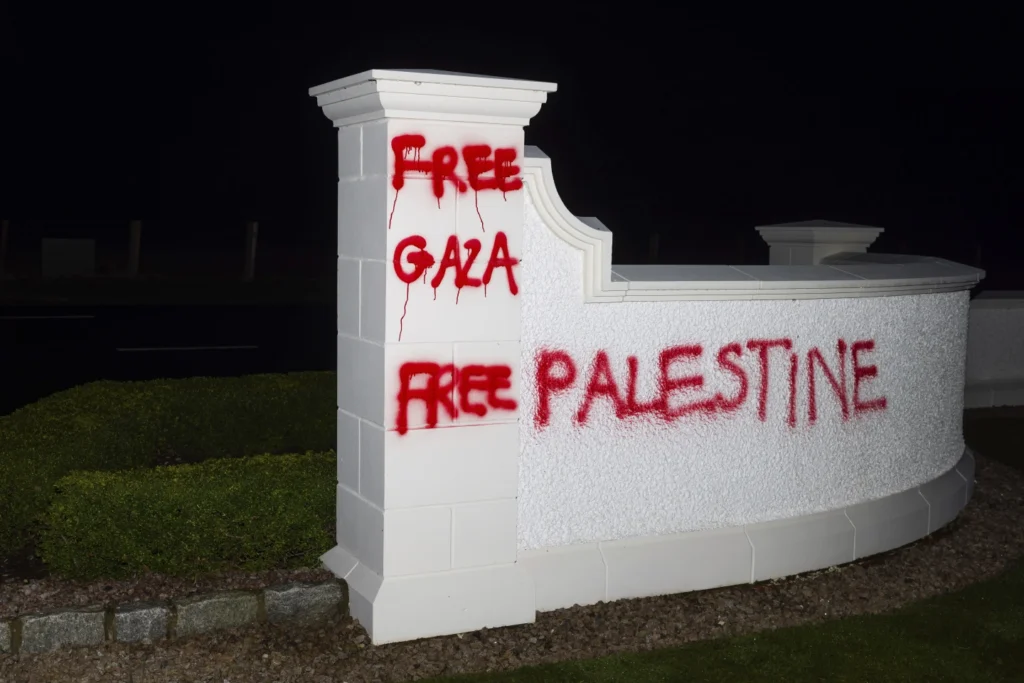 Activists Vandalize Trump’s Scottish Golf Course Over Gaza