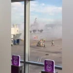 American Airlines Plane Catches Fire at Denver Airport Gate