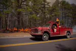 Ocean County Wildfire Forces Thousands to Evacuate