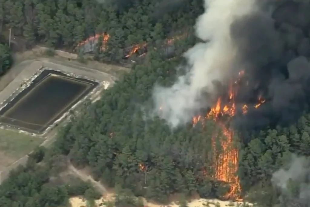 Ocean County Wildfire Forces Thousands to Evacuate